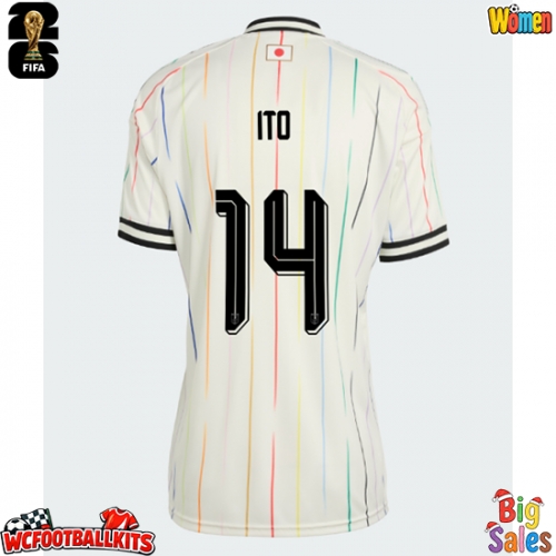 Japan Junya Ito #14 Replica Away Stadium Shirt for Women World Cup 2026 Short Sleeve
